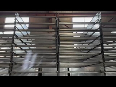 المقاومة للحريق سلم الجدار المثبت كابل سعة مع طبقة فضية